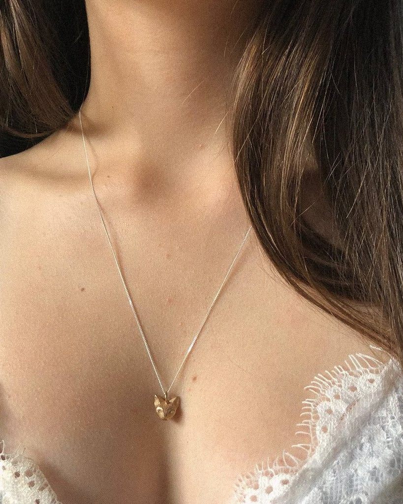 Cat pendant | Bronze - Folklorika