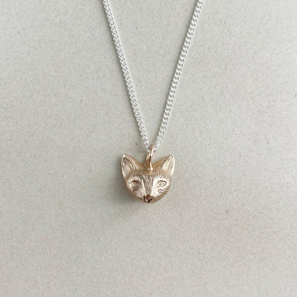 Cat pendant | Bronze - Folklorika