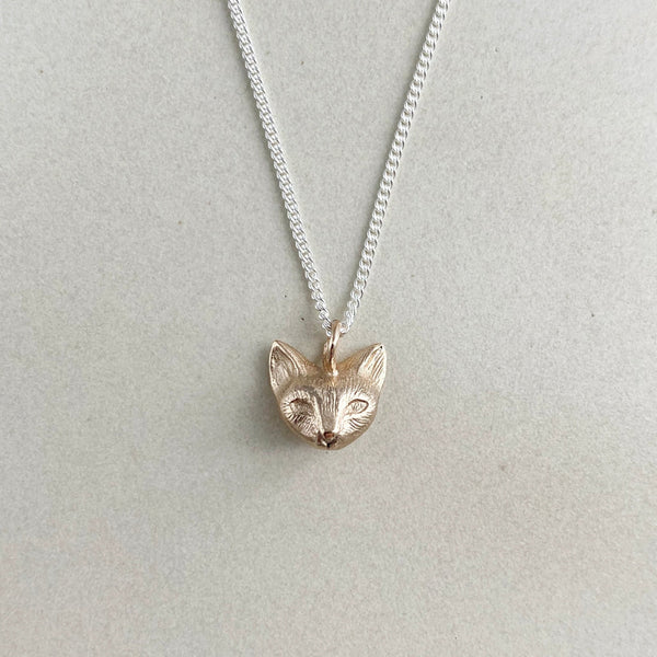 Cat pendant | Bronze - Folklorika