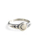 Folk Art ring with crescent moon - Folklorika