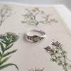 Folk Art ring with crescent moon | Silver - Folklorika