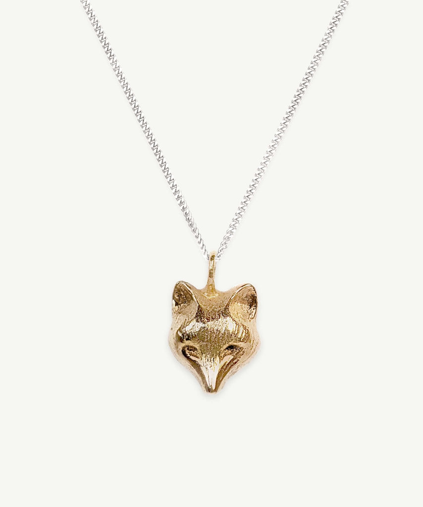 Fox pendant | Gold - Folklorika