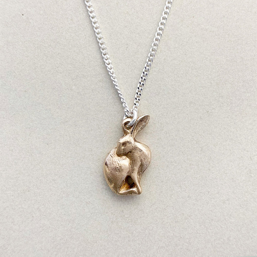 Hare pendant | Gold - Folklorika