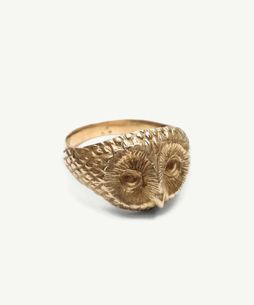 Owl ring | Bronze - Folklorika