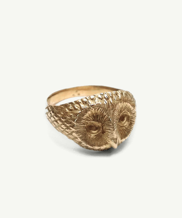 Owl ring | Gold - Folklorika