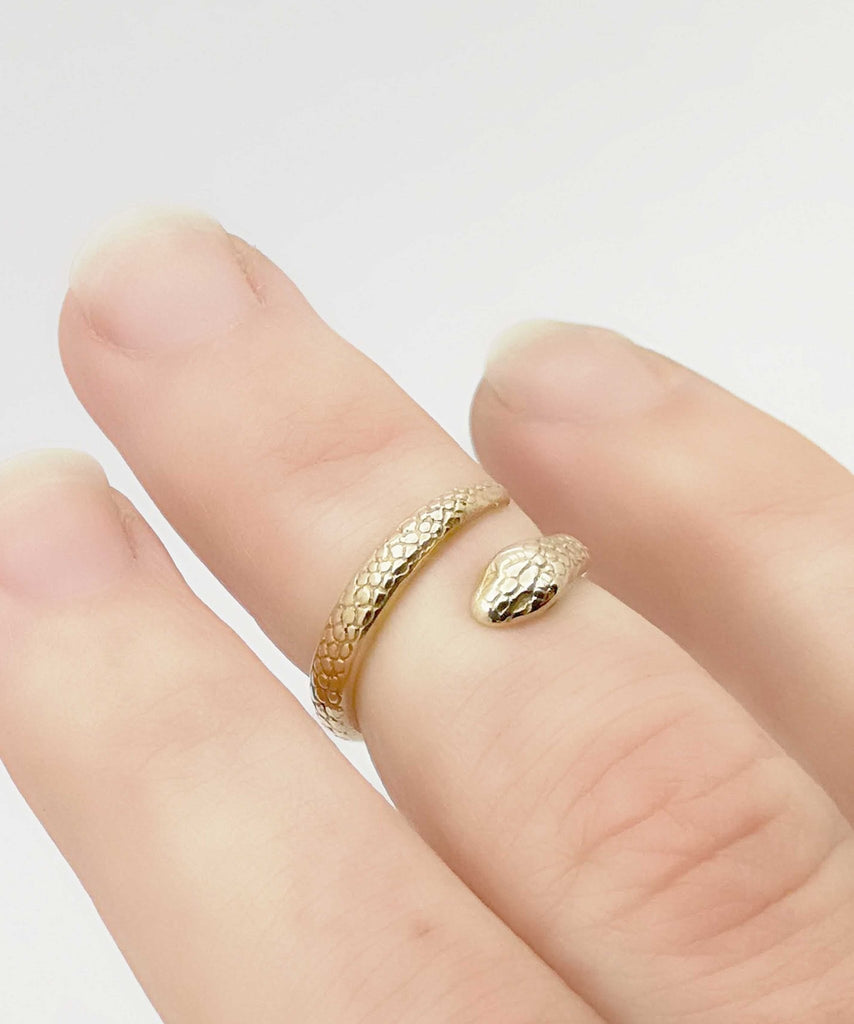 Snake midi ring | Bronze - Folklorika