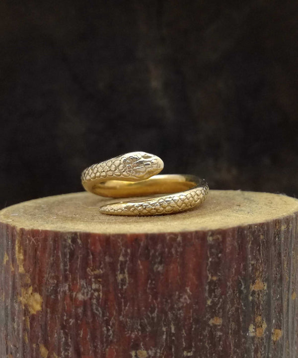 Snake midi ring | Gold - Folklorika