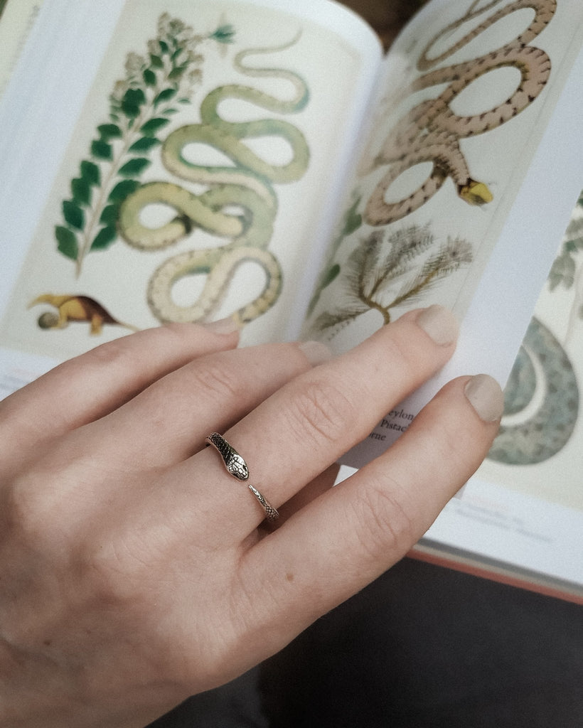Snake stacking ring | Silver - Folklorika