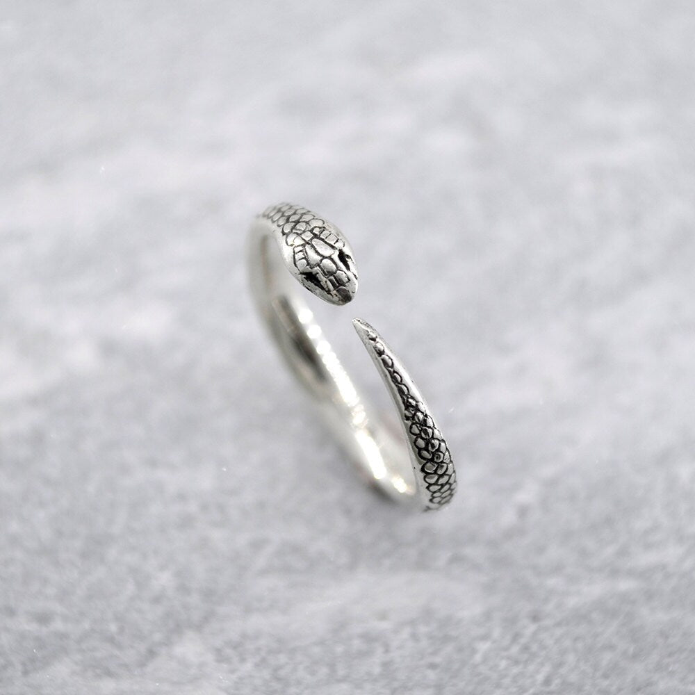 Snake stacking ring | Silver - Folklorika