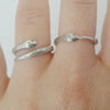 Snake stacking ring | Silver - Folklorika